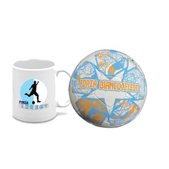 Pallone Lazio Forza Biancocelesti n.5 + tazza