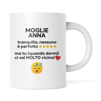Tazza regalo famiglia "Nessuno è perfetto" personalizzabile - 1 pz