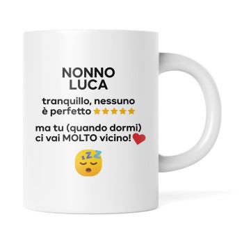 Tazza regalo famiglia "Nessuno è perfetto" personalizzabile - 1 pz