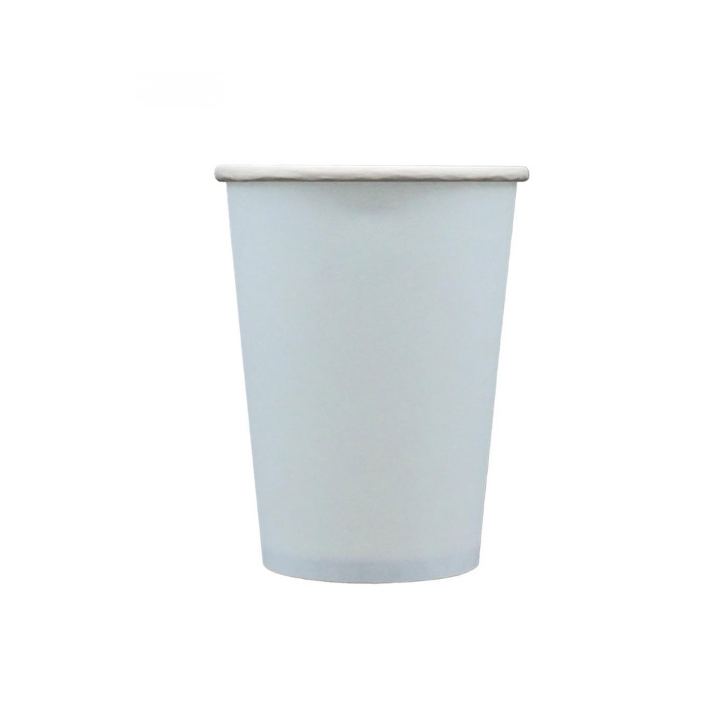 Bicchiere in carta celeste fumo 250cc 15 pz 34102