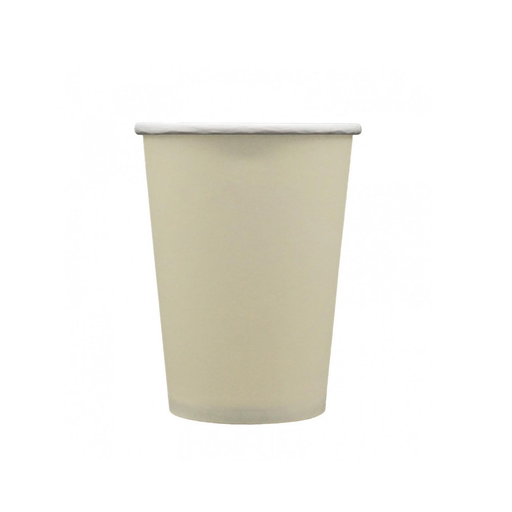 Bicchiere in carta tortora 250cc 15 pz 32902