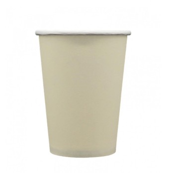 Bicchiere in carta tortora 250cc 15 pz 32902