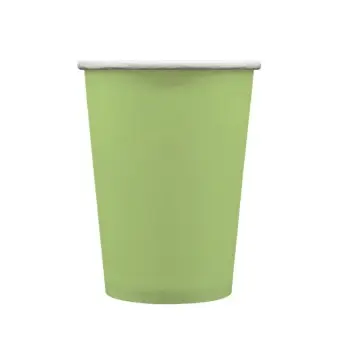 Bicchiere in carta verde salvia 250cc 15 pz 32602