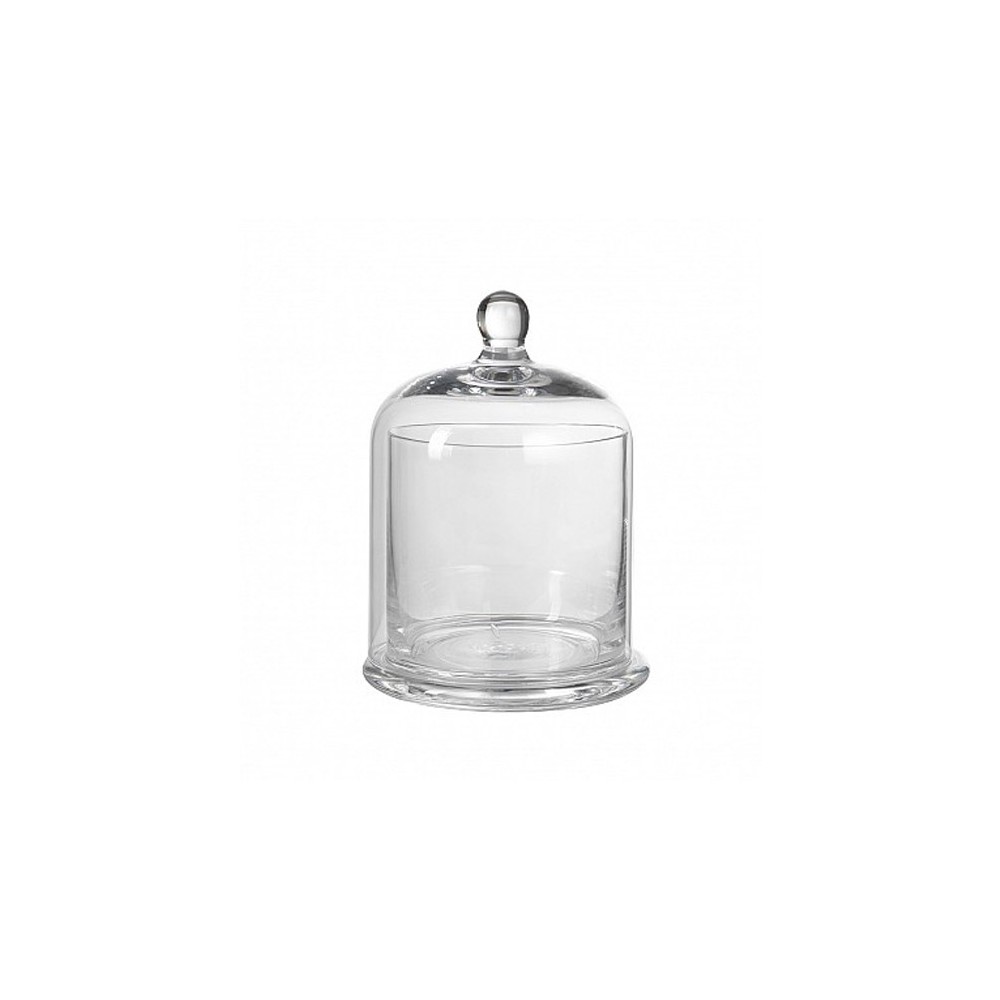 Cilindro in vetro con campana dia 10 cm  H 15 cm T02/15
