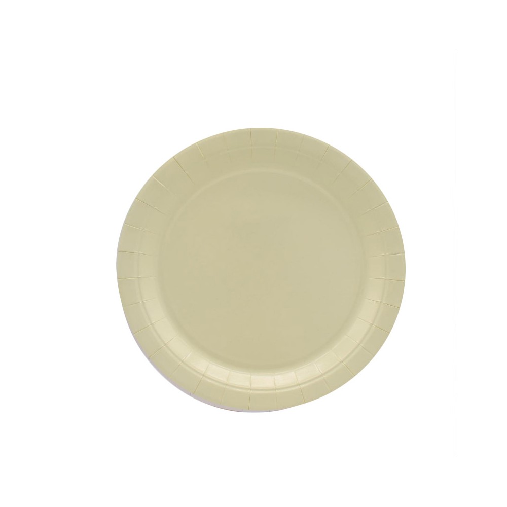 Piatto in carta 18 cm dessert avorio 15 pz 31401