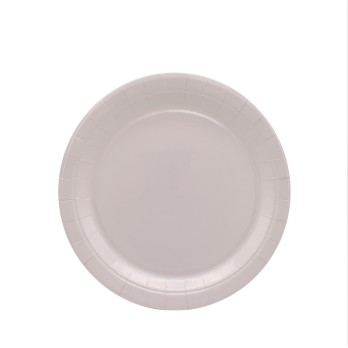 Piatto in carta 24 cm rosa cipria 15 pz 31300