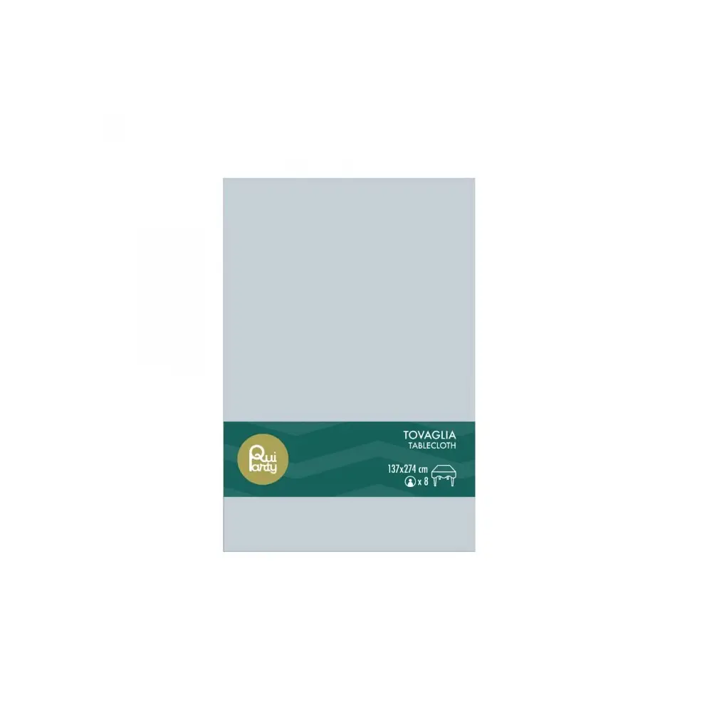 Tovaglia in plastica 137 x 274 cm celeste fumo 34103