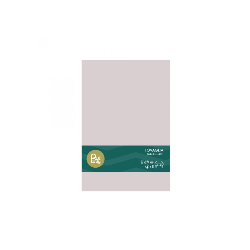 Tovaglia in plastica 137 x 274 cm rosa cipria 31303