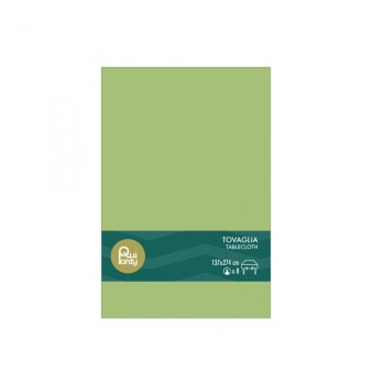 Tovaglia in plastica 137 x 274 cm verde salvia 32603
