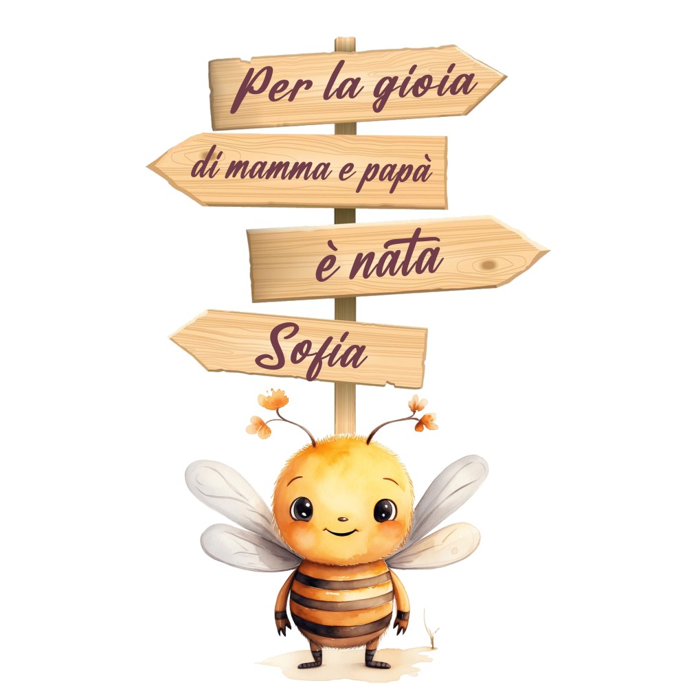 Sagoma in MDF Ape con frecce - 85 cm con supporto