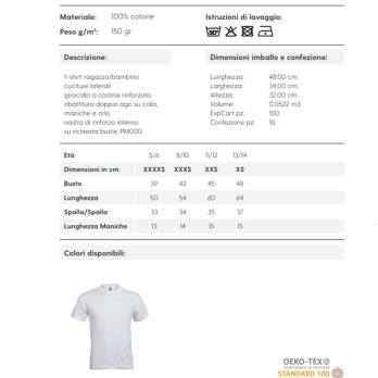 Maglietta personalizzata T-shirt - bambino