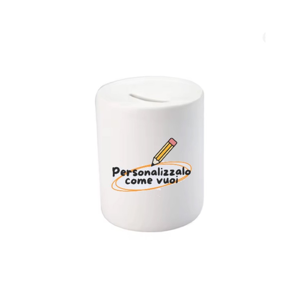 Salvadanaio in Ceramica personalizzabile