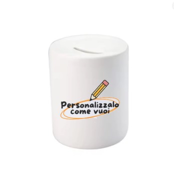 Salvadanaio in Ceramica personalizzabile