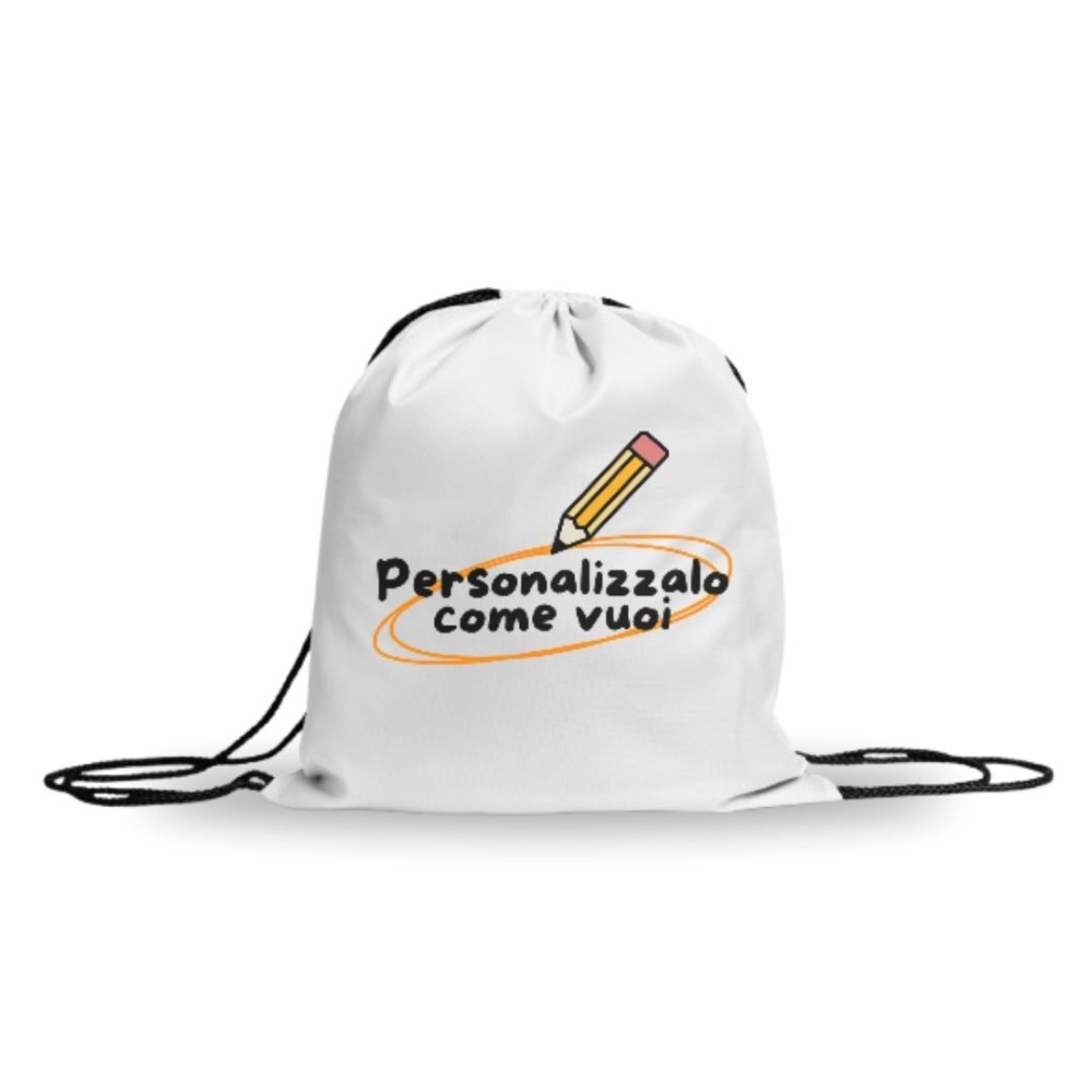 Sacca Zaino in nylon personalizzabile - 5 pz