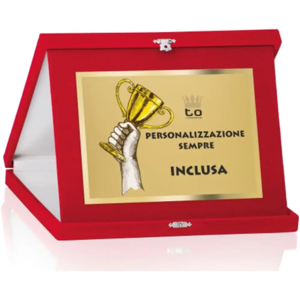 Targa Regalo 26 x 21 cm Personalizzata per premiazione o riconoscimento