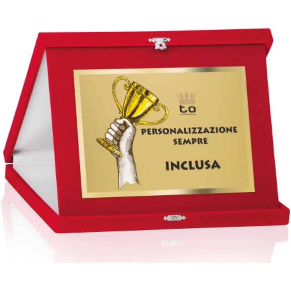Targa Regalo 21 x 17 cm Personalizzata per premiazione o riconoscimento