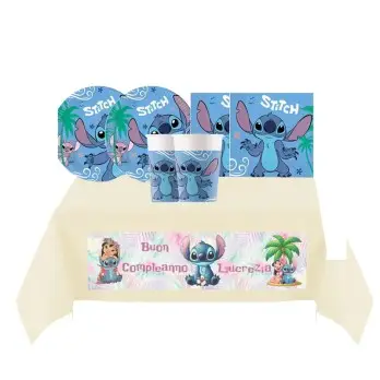 Kit 8 persone con Tovaglia TNT personalizzabile Stitch