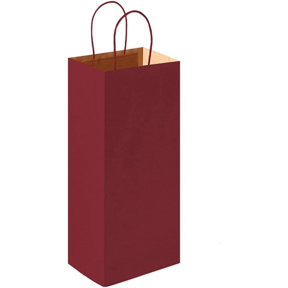 25 Shopper in carta per bottiglie colore a scelta 14x8,5x39,5 cm
