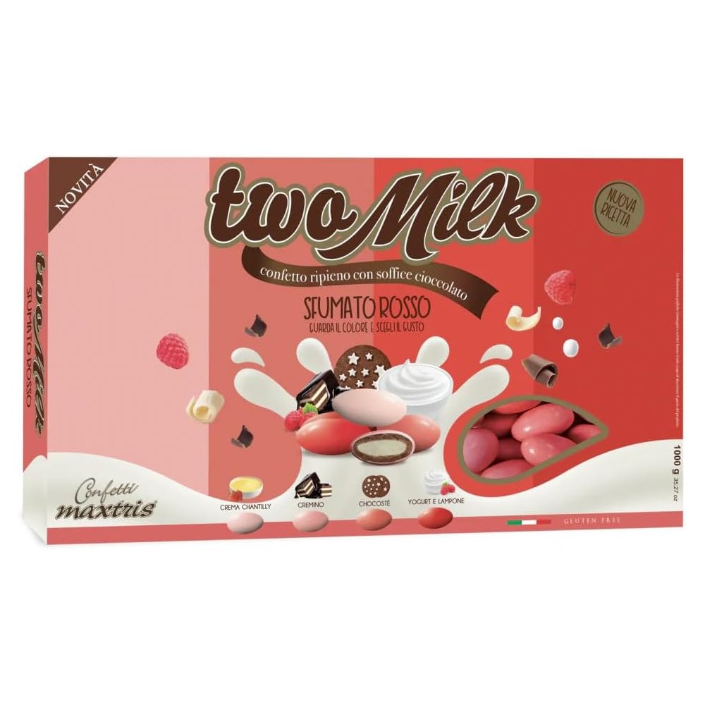 Confetti Maxtris Two Milk Sfumato Rosso 1kg