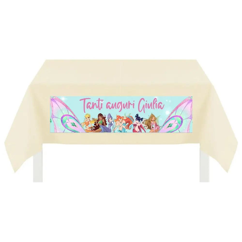Tovaglia TNT con stampa personalizzabile Winx