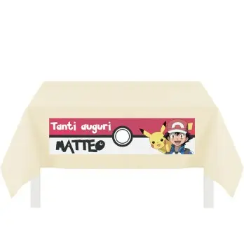 Tovaglia TNT con stampa personalizzabile Pokemon
