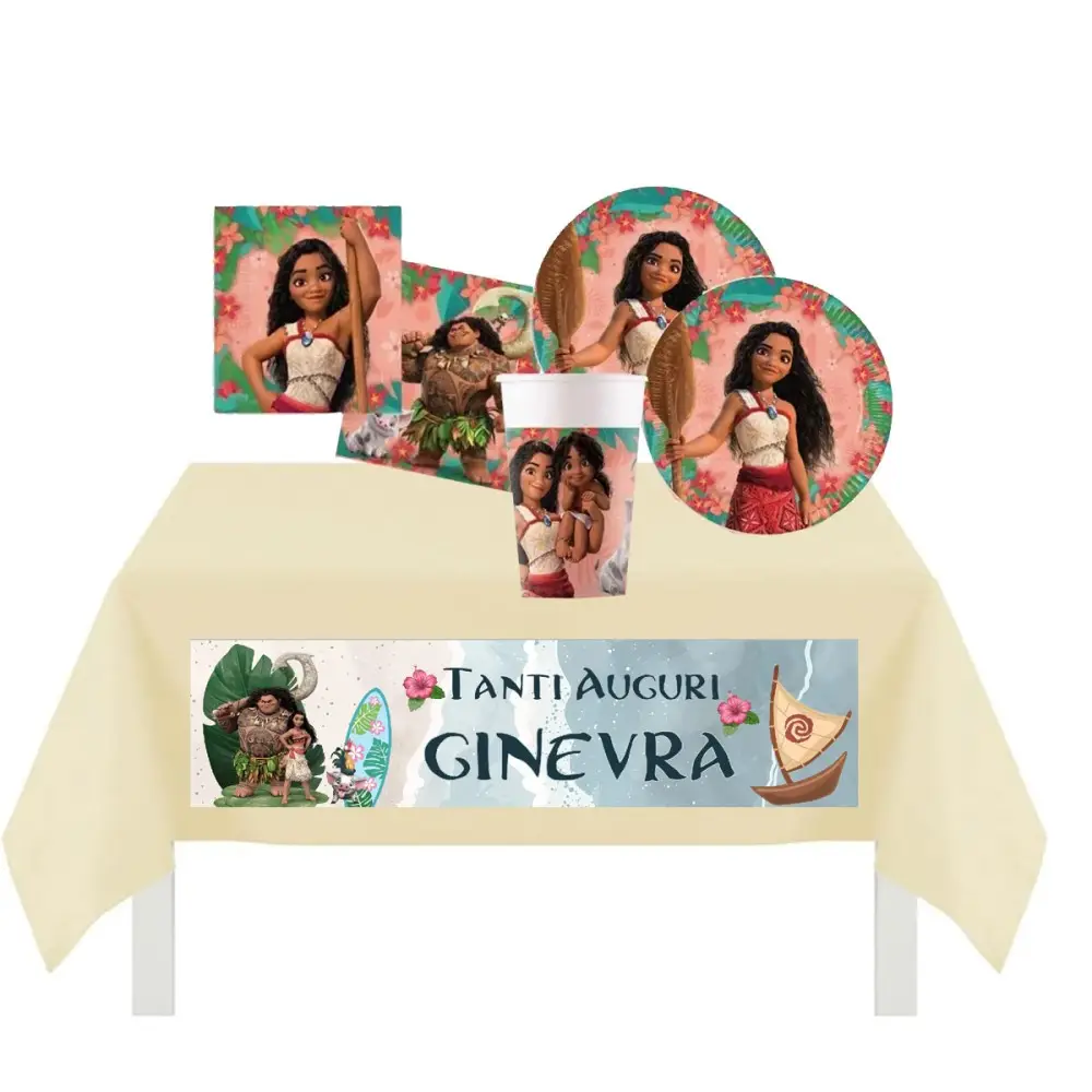 Kit 8 persone con Tovaglia TNT personalizzabile Oceania