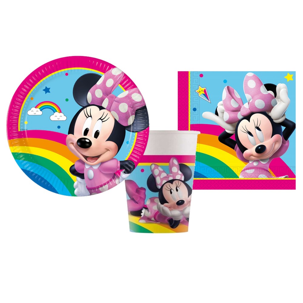kit 16 persone Minnie Rainbow Make Me Smile