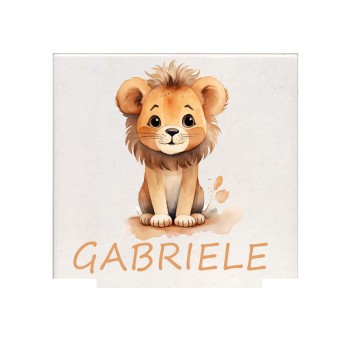 Mattonella magnete Leoncino Personalizzabile 10 pz