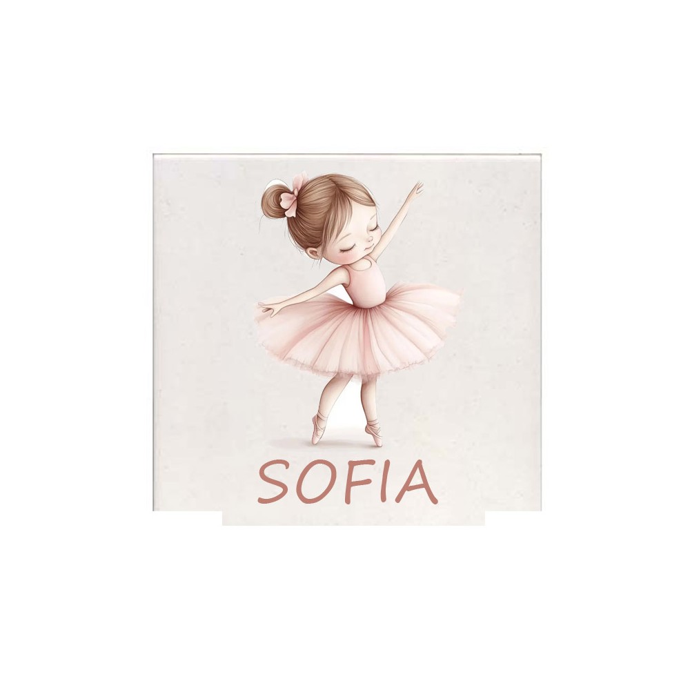 Mattonella magnete Ballerina Personalizzabile 10 pz