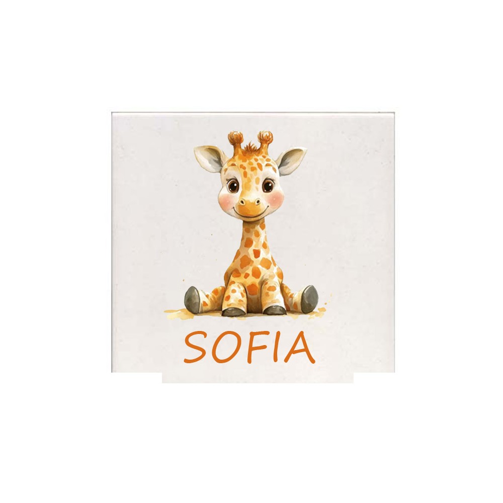 Mattonella magnete Giraffa Personalizzabile 10 pz