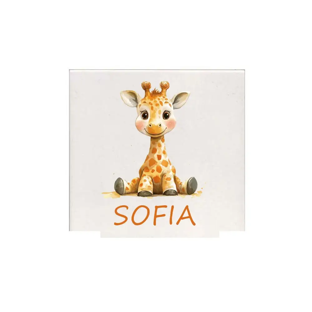 Mattonella magnete Giraffa Personalizzabile 10 pz