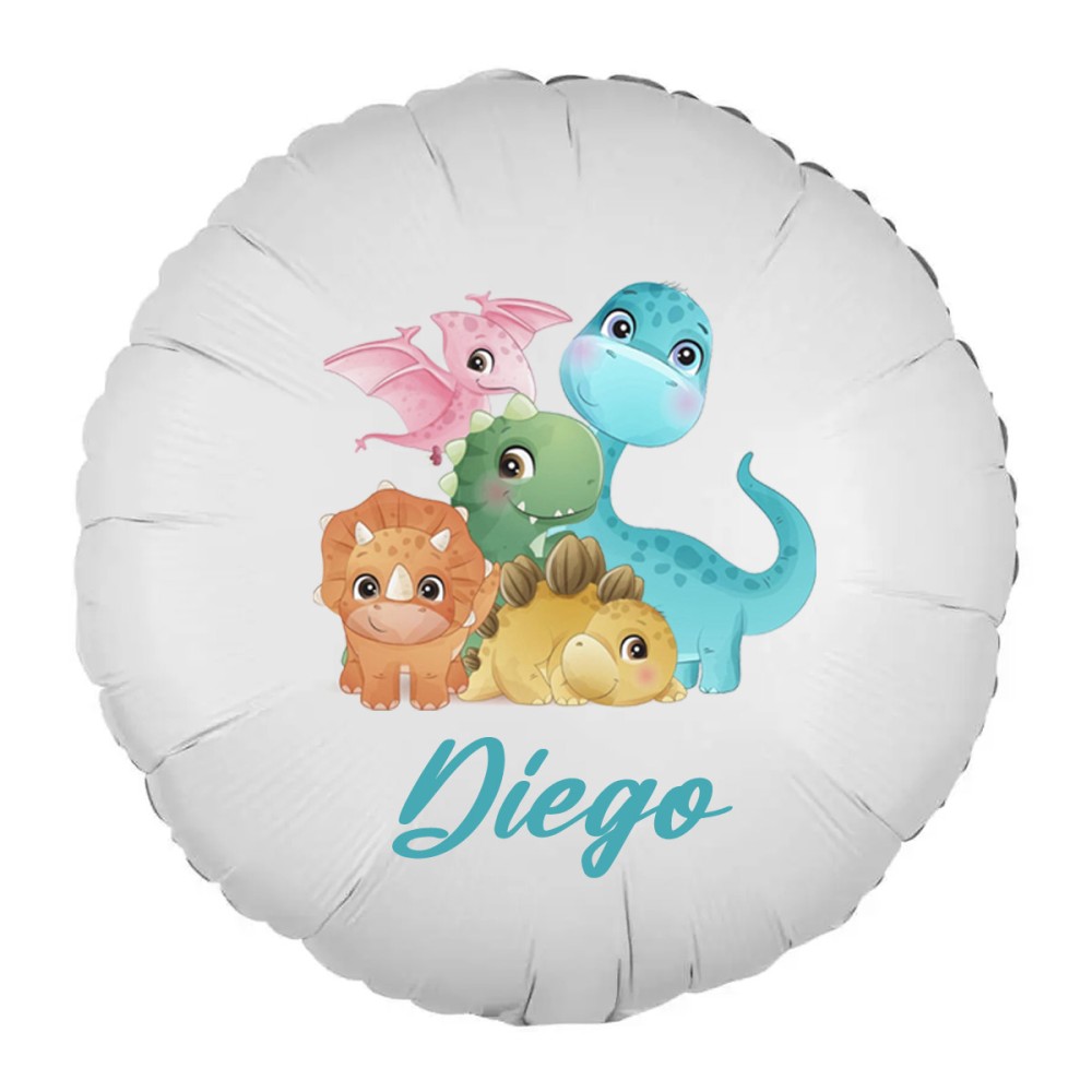 Palloncino foil personalizzabile Baby Dino dinosauri