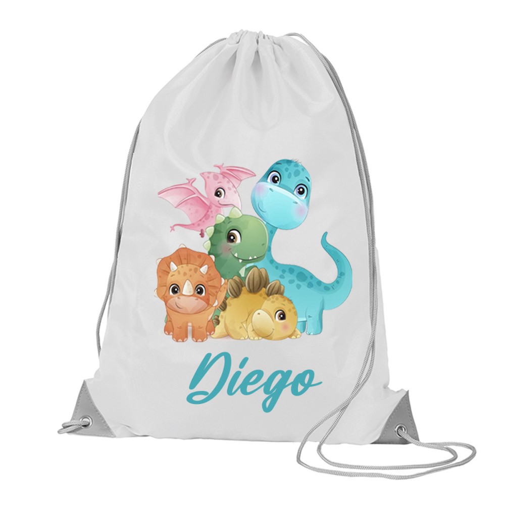 Sacca Zaino in nylon Baby dino Dinosauri - 5 pz