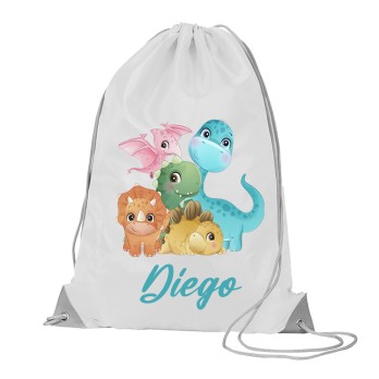Sacca Zaino in nylon Baby dino Dinosauri - 5 pz