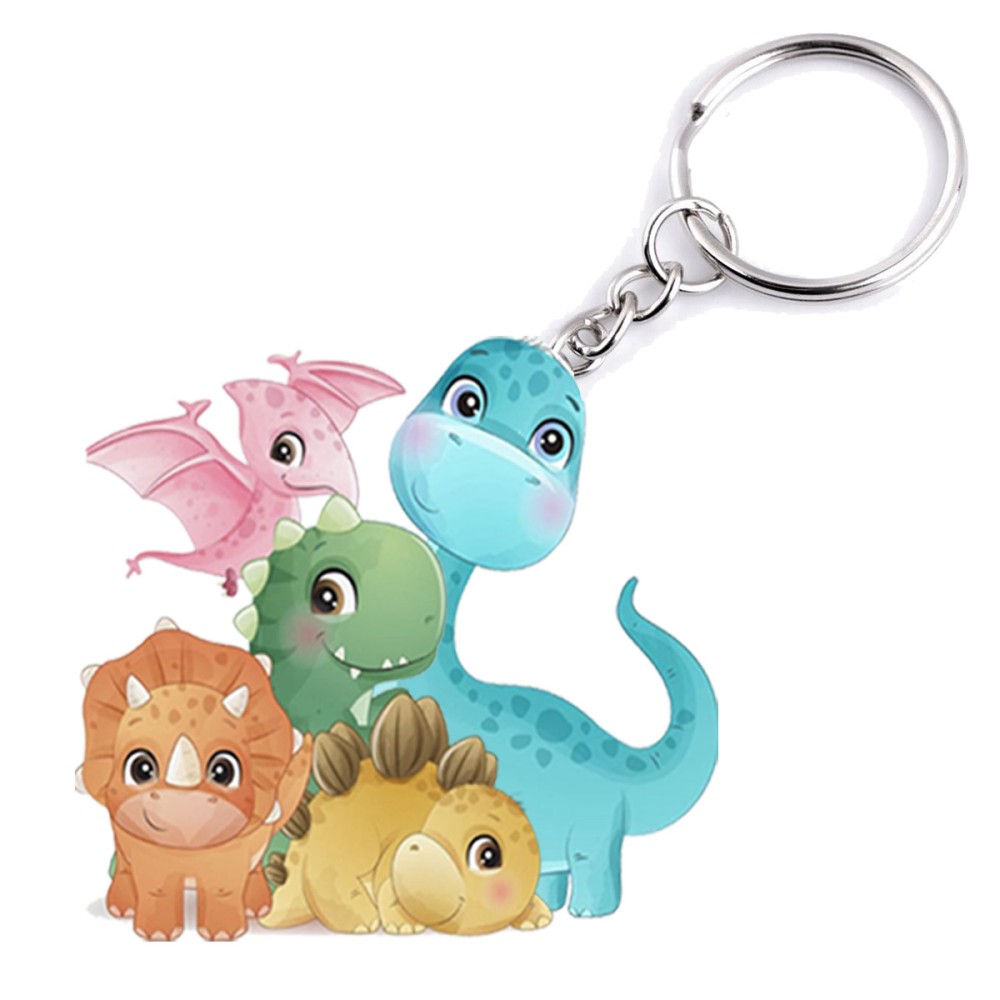 Portachiavi in Plexiglass Baby Dino Dinosauri - 1 pz