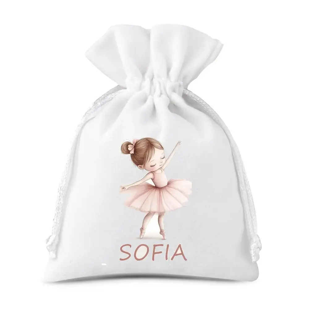 10 Sacchetti Ballerina personalizzabili