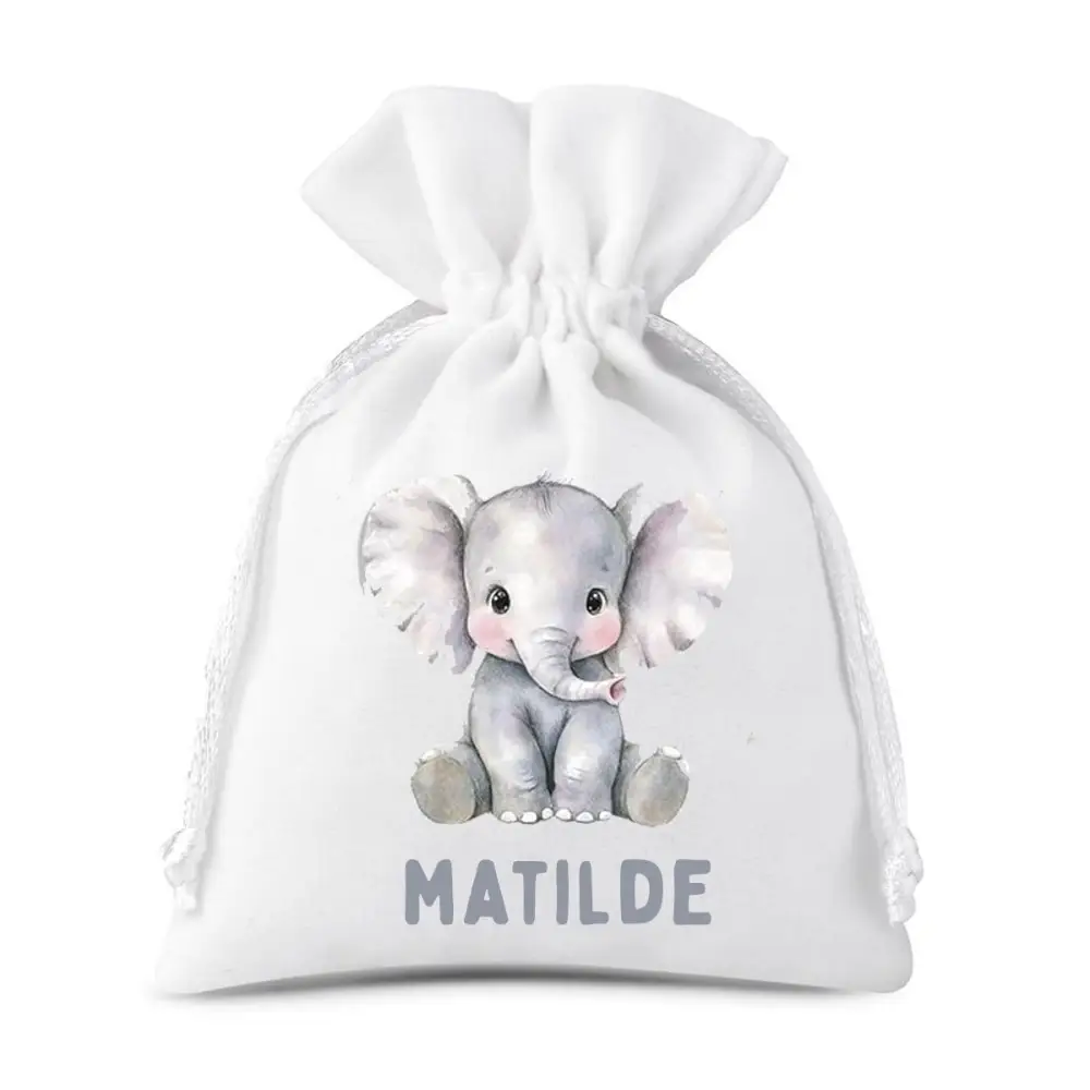 10 Sacchetti Elefante personalizzabili