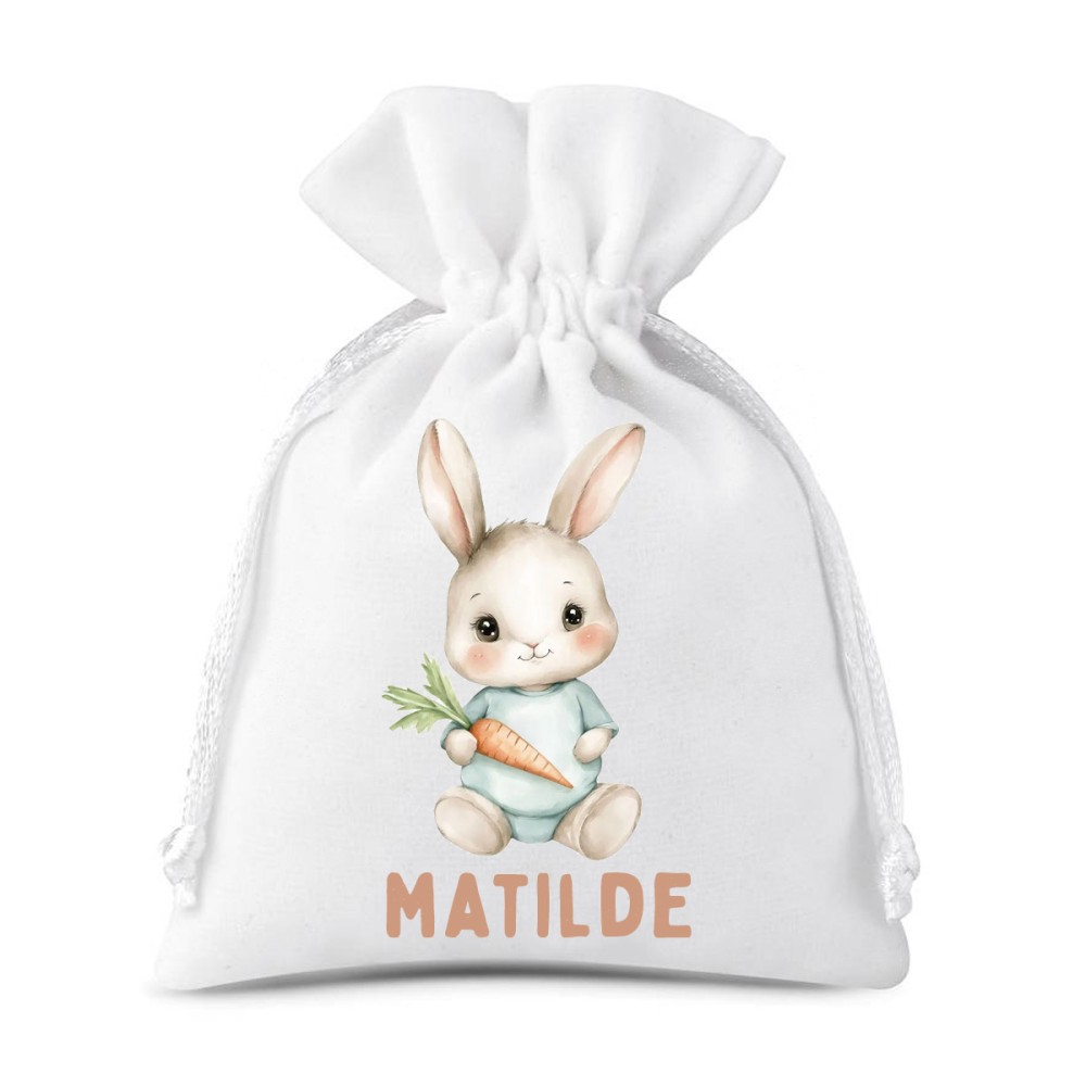 10 Sacchetti Coniglietto personalizzabili