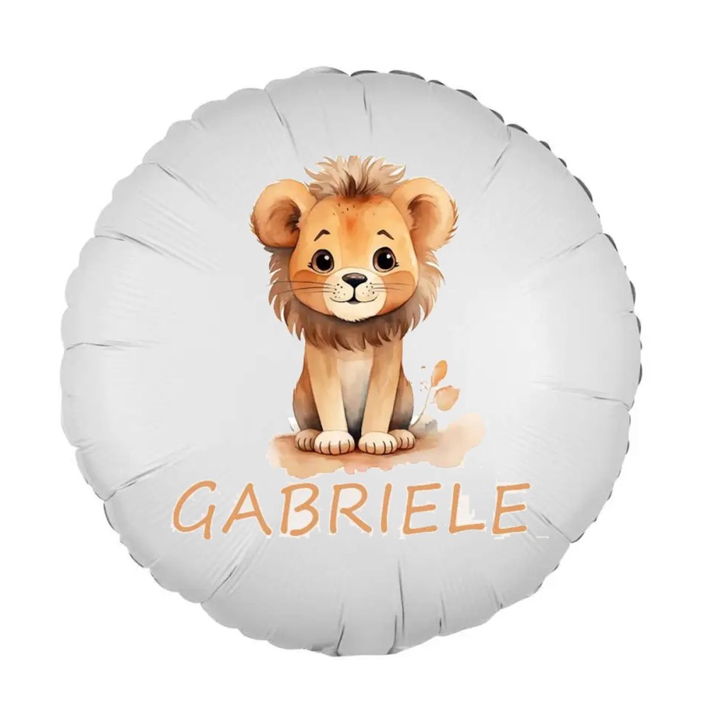 Palloncino foil personalizzabile Leoncino