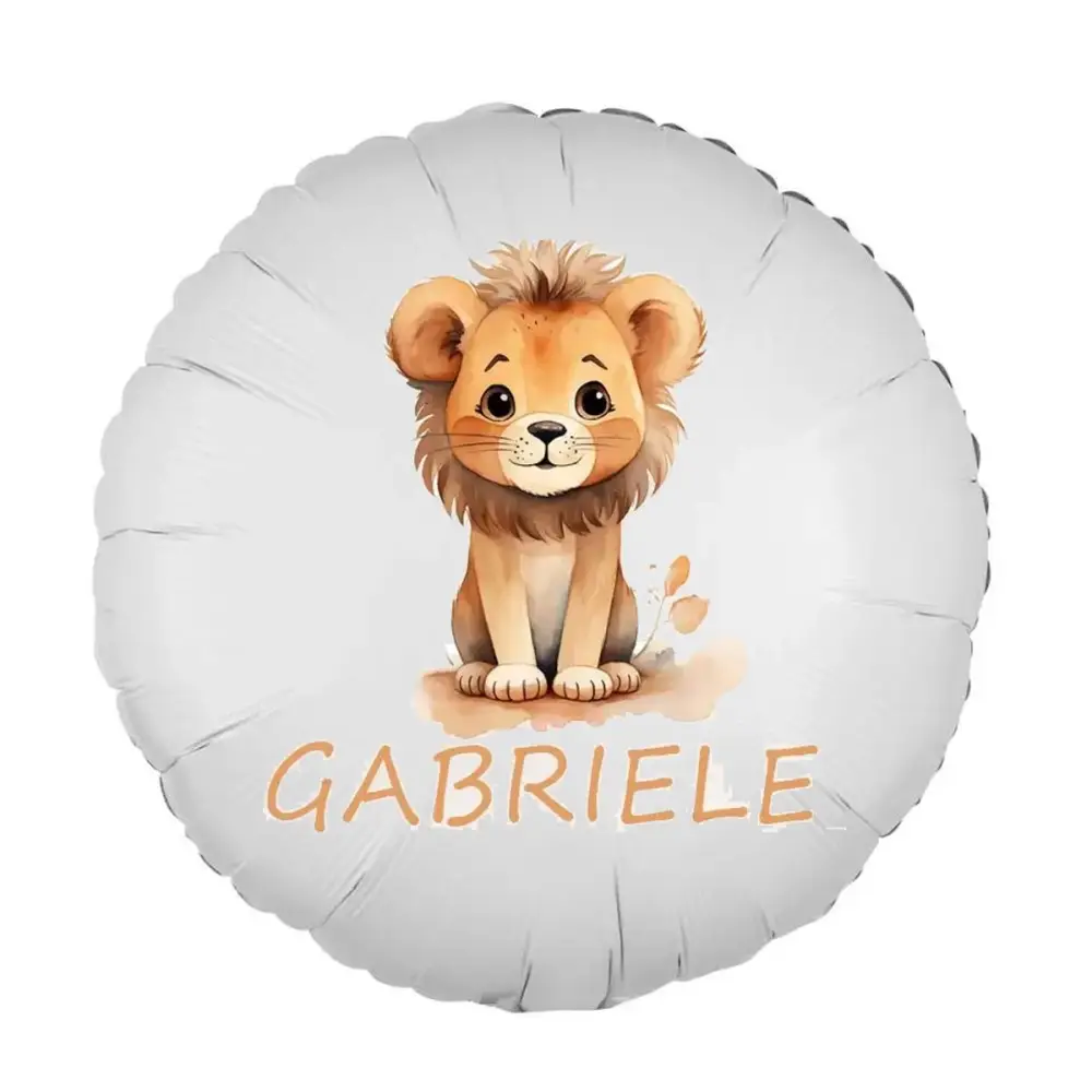 Palloncino foil personalizzabile Leoncino