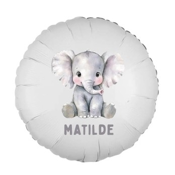 Palloncino foil personalizzabile Elefante