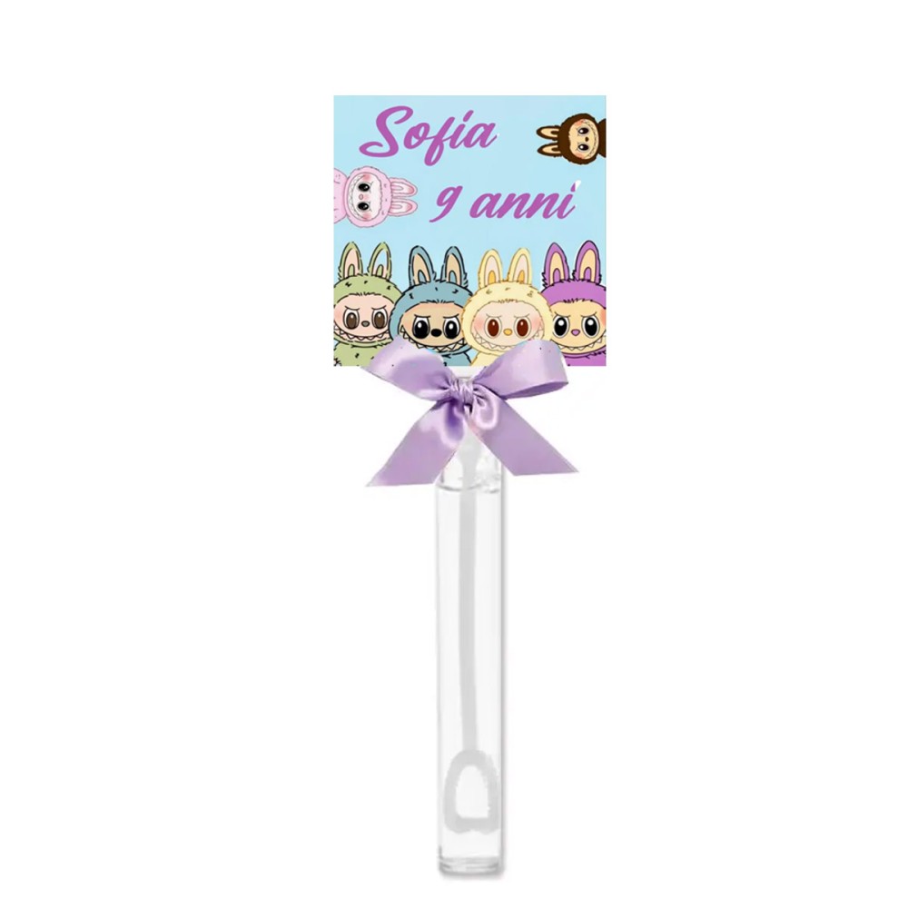 Bolle Di Sapone Labubu Personalizzabili  - 24pz