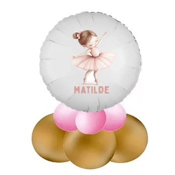 Centrotavola palloncini Ballerina personalizzabile