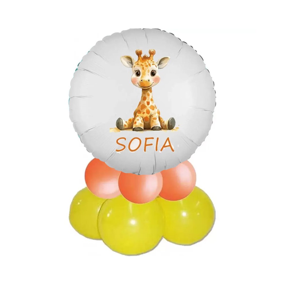 Centrotavola fai da te Giraffa con foil personalizzato