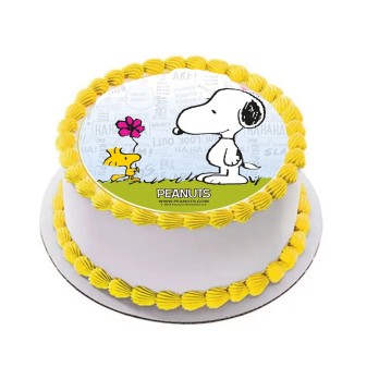 Cialda Peanuts Snoopy tonda personalizzabile