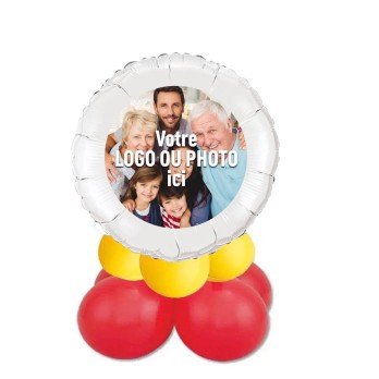 Centrotavola palloncini con foil personalizzabile