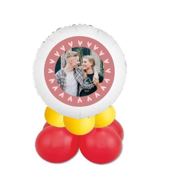 Centrotavola palloncini con foil personalizzabile