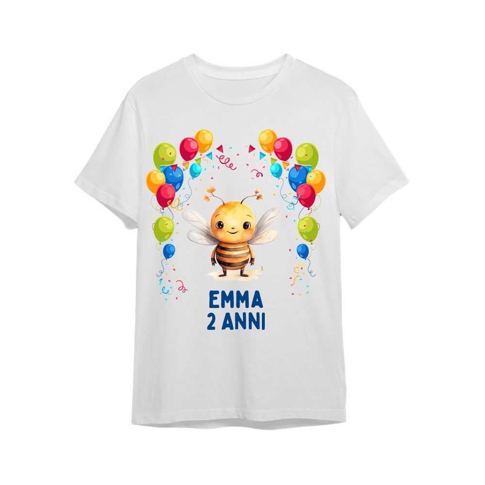 Maglietta personalizzata per festa compleanno Ape