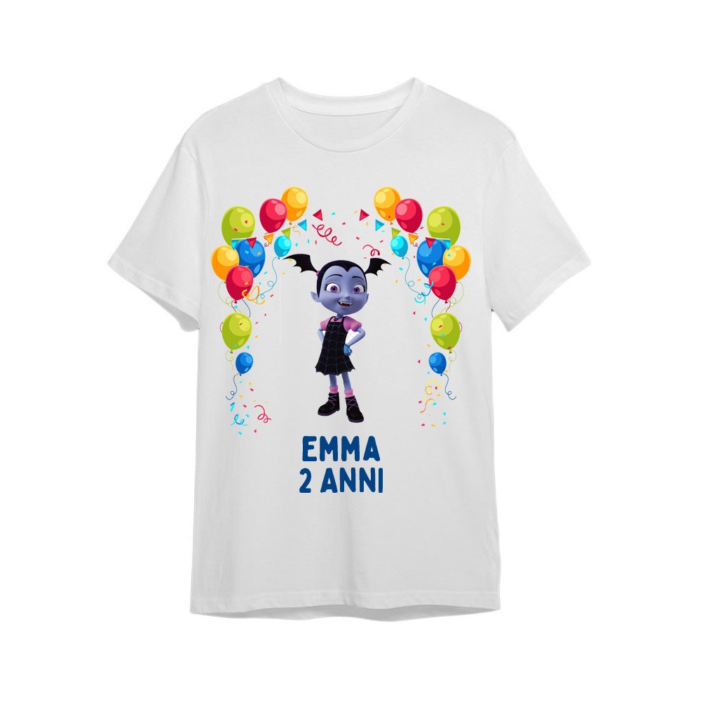 Maglietta personalizzata per festa compleanno Vampirina