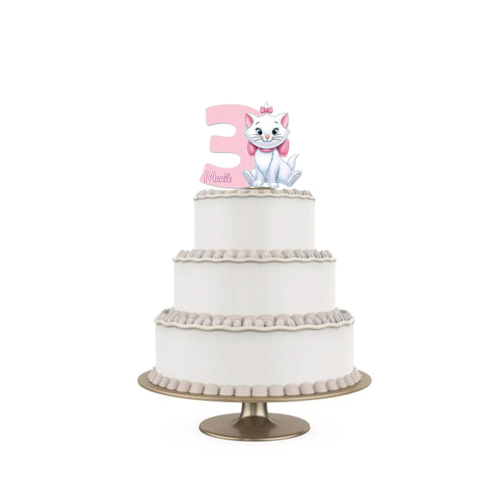 Topper Torta polistirolo Minù Sagomato Personalizzabile 15 cm